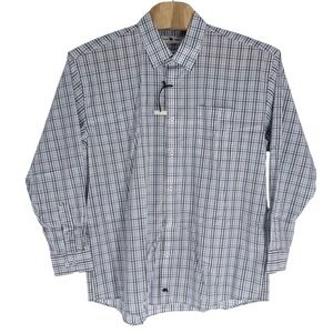 Onward Reserve Mens XXL Classic Fit Plaid Button Down Shirt Blue Purple NEW